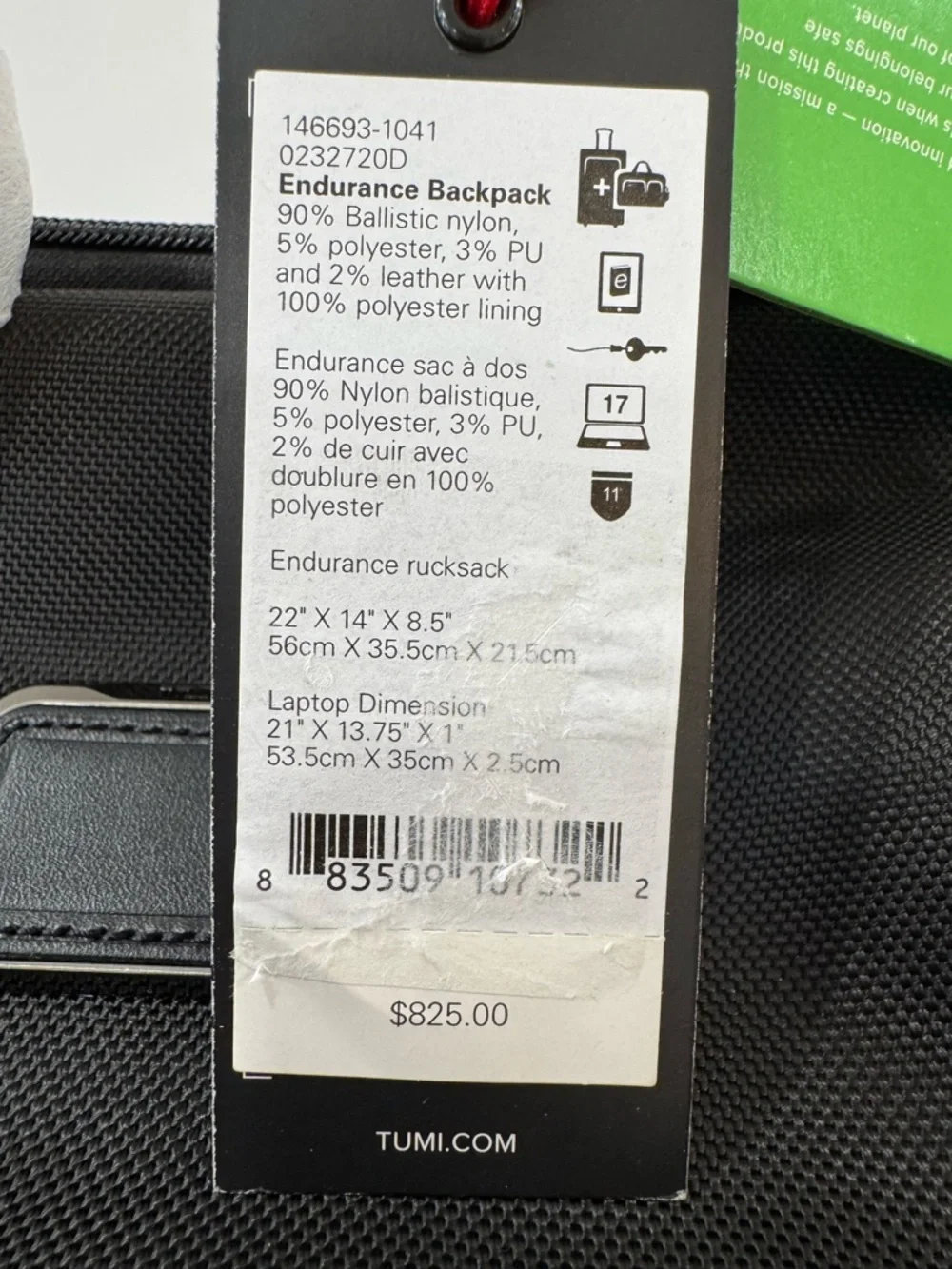 TUMI Alpha Bravo Endurance Backpack